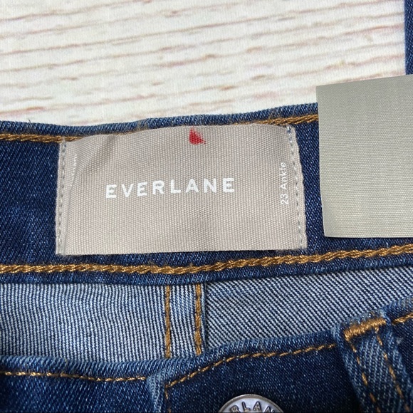 NWT Everlane High Rise Skinny Stretch Ankle Jeans Sz 23 - Picture 9 of 12